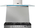 Rangemaster 110 Toledo Splashback Stainless Steel front view