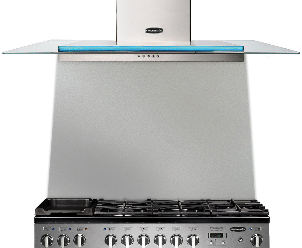 Rangemaster 110 Toledo Splashback Stainless Steel front view