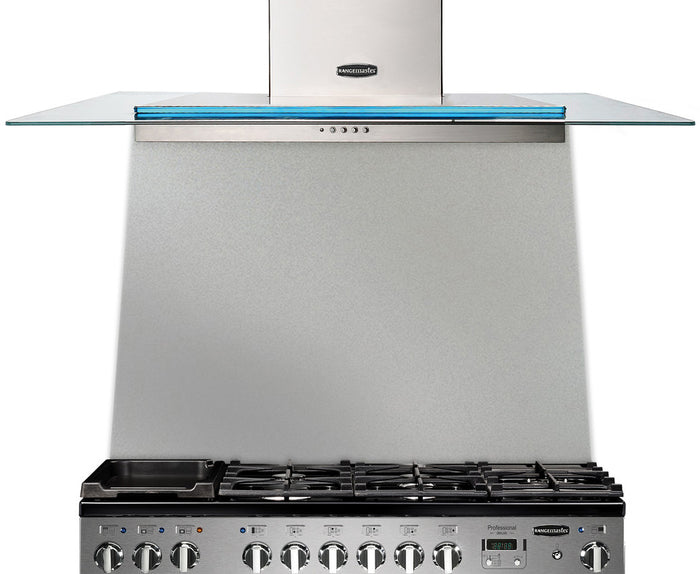 Rangemaster 110 Toledo Splashback Stainless Steel front view