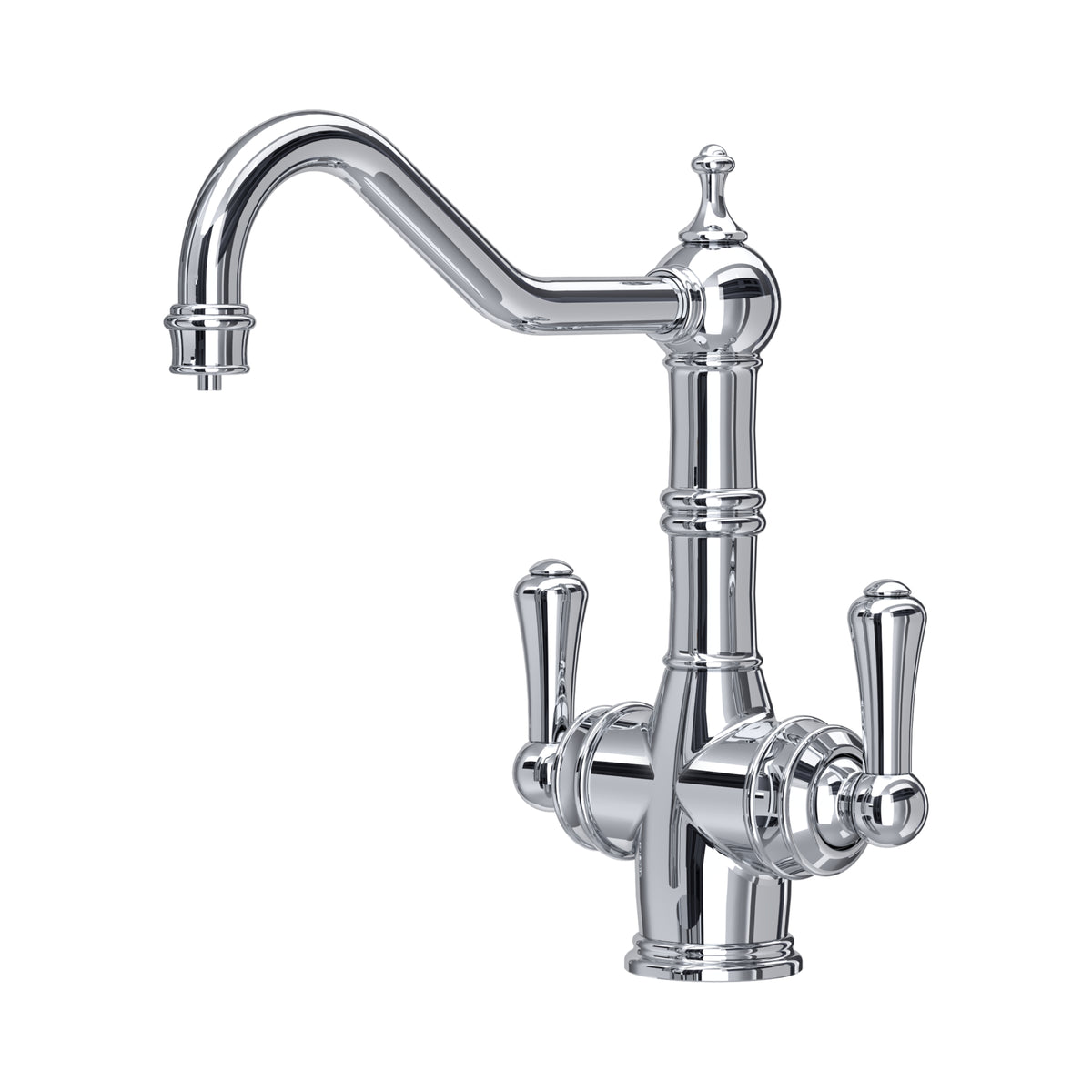 Perrin & Rowe Provence Sink Mixer with Filtration (Two Lever) 1470 – Chrome