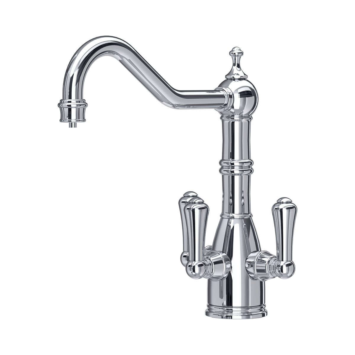 Perrin & Rowe Provence Sink Mixer with Filtration (Three Lever) 1475 – Chrome