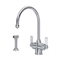 Perrin & Rowe Phoenician Sink Mixer with Filtration and Rinse (Two Lever) 1537 – Chrome