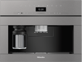 Miele CVA7440 Built-in Coffee Machine in Graphite grey — Miele CVA7440 Built-in Coffee Machine in Graphite grey — Miele CVA7440 Built-in Coffee Machine in Graphite grey — Miele CVA7440 Beverage preparation in Graphite grey — Factual image