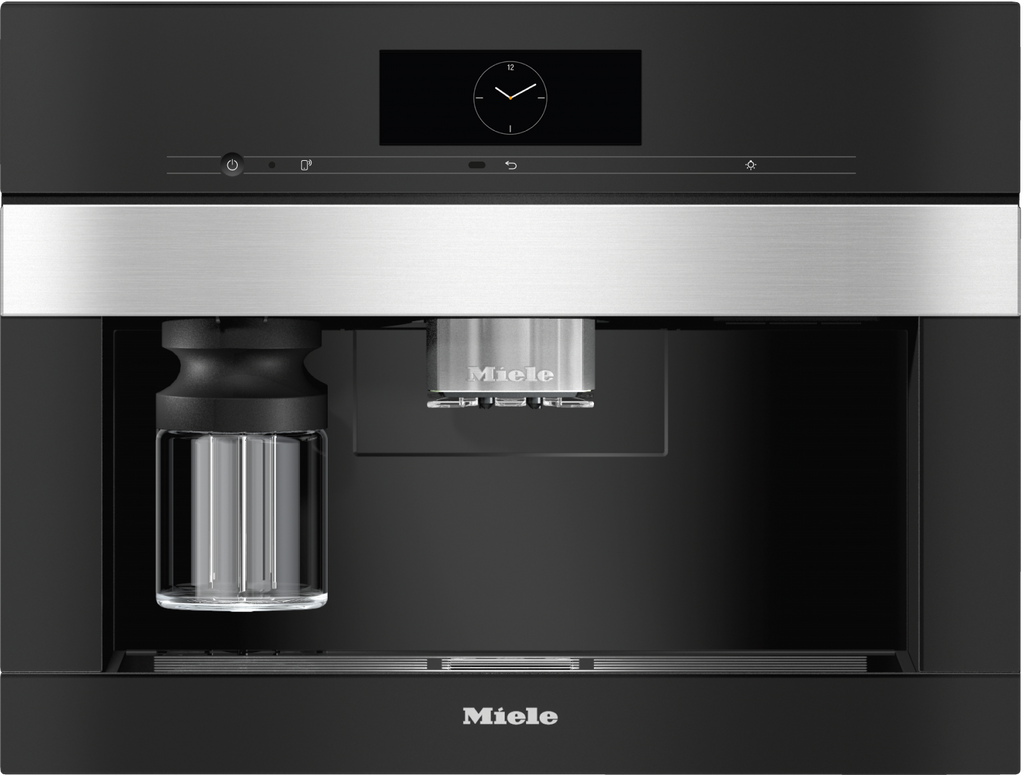 Miele CVA7840 Compact Oven in CleanSteel – front view