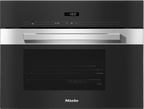 Miele DG2840 Steam Oven in CleanSteel – front view