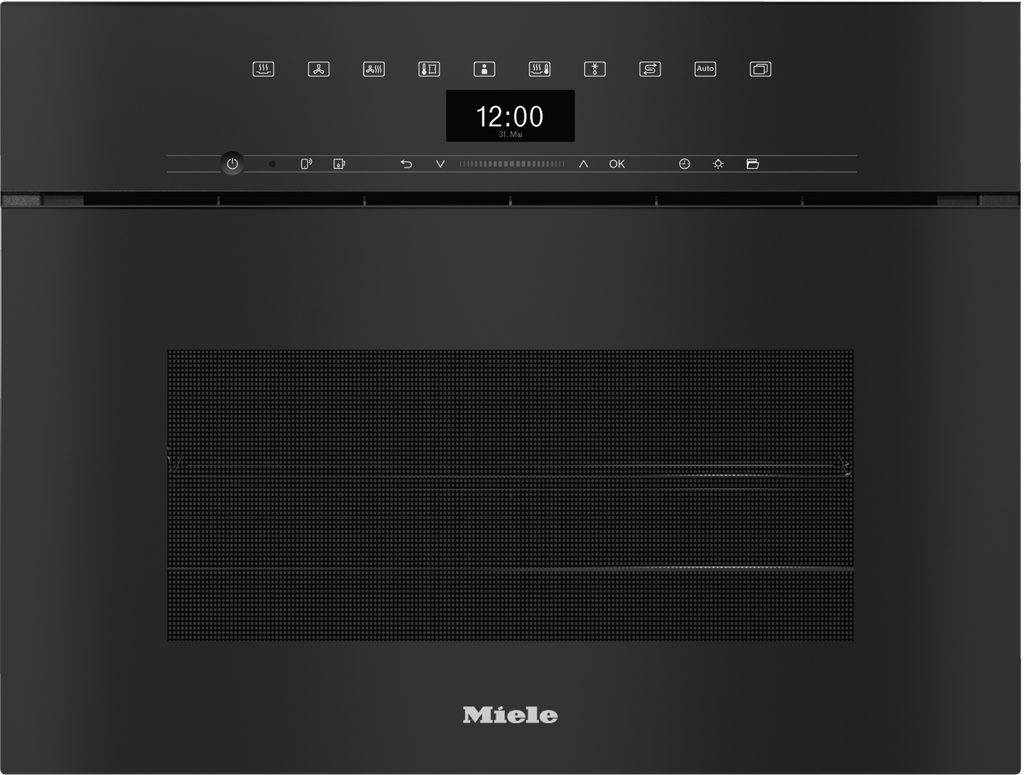 Miele DGC 7440 HCX Pro Combination Steam Oven in Obsidian Black — Miele DGC 7440 HCX Pro Combination Steam Oven in Obsidian Black — Miele DGC 7440 HCX Pro Combination Steam Oven in Obsidian Black — Miele DGC 7440 HCX Pro Combination Steam Oven in Obs