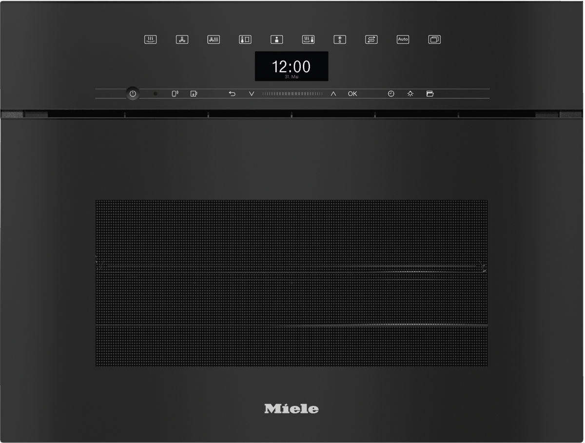 Miele DGC 7440 HCX Pro Combination Steam Oven in Obsidian Black — Miele DGC 7440 HCX Pro Combination Steam Oven in Obsidian Black — Miele DGC 7440 HCX Pro Combination Steam Oven in Obsidian Black — Miele DGC 7440 HCX Pro Combination Steam Oven in Obs