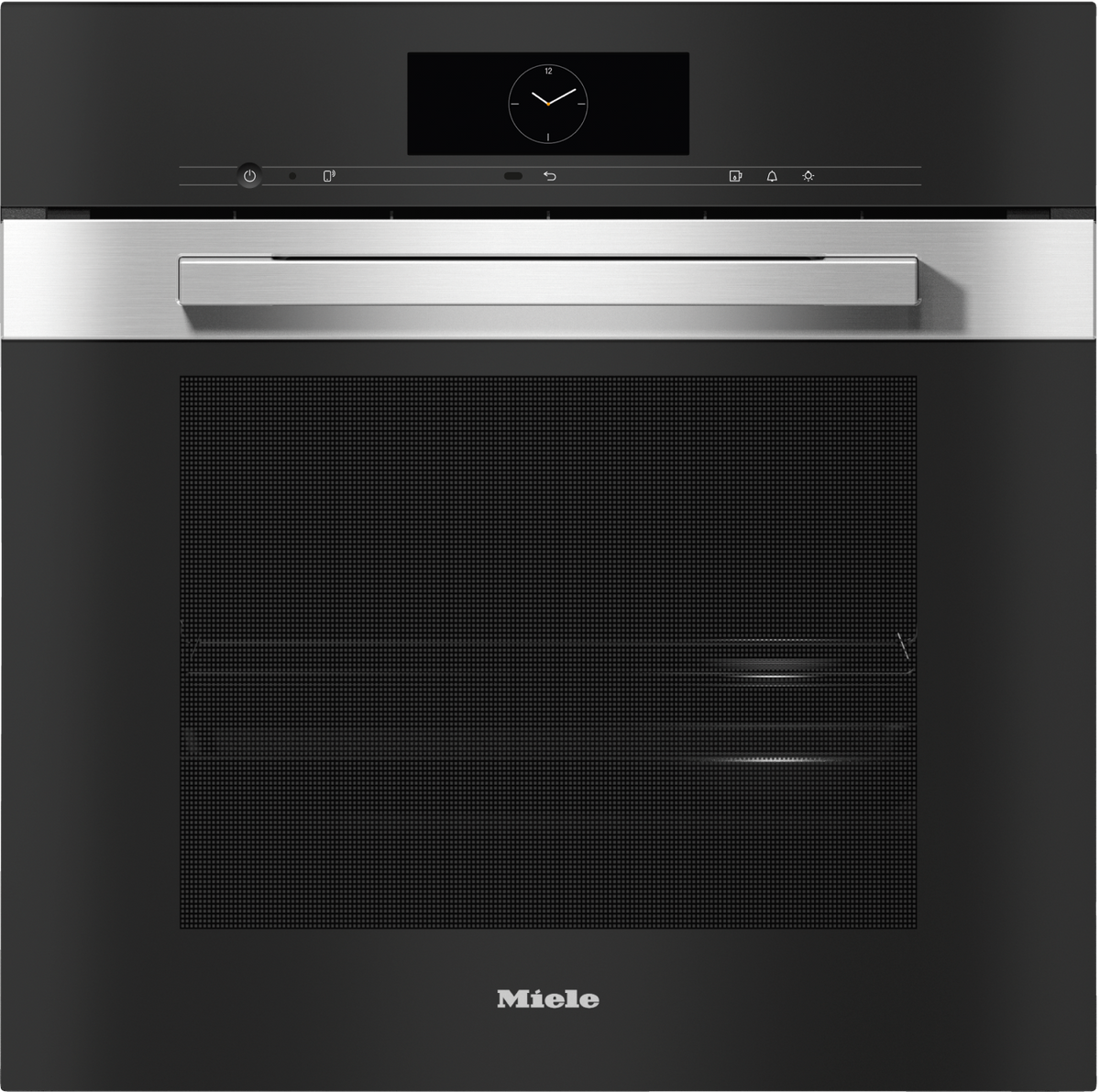 Miele DGC 7860 HC Pro Steam Microwave Oven in CleanSteel – front view