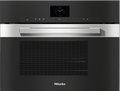 Miele DGM7640 Steam Microwave Oven in CleanSteel – front view