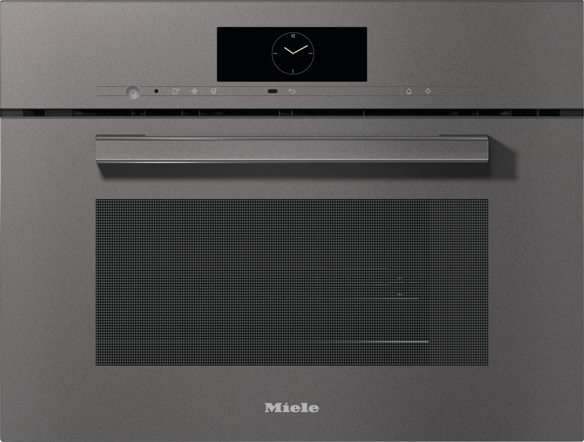 Miele DGM7840 Steam Microwave Oven in Graphite Grey — Miele DGM7840 Steam Microwave Oven in Graphite Grey — Miele DGM7840 Steam Microwave Oven in Graphite Grey — Miele DGM7840 Steam cookers in Graphite Grey — Factual image