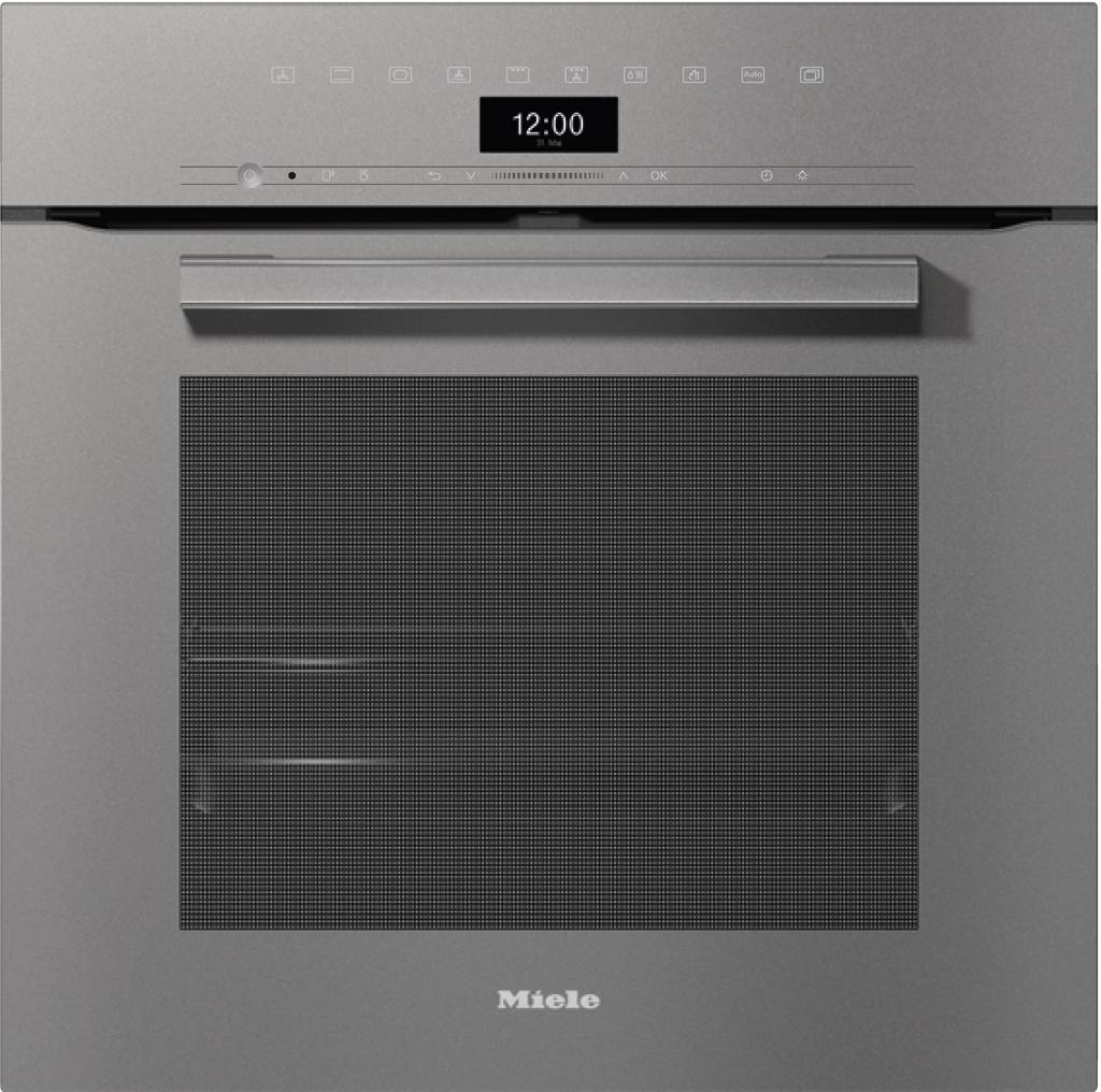 Miele H7464BP Single Oven in Graphite Grey — Miele H7464BP Single Oven in Graphite Grey — Miele H7464BP Single Oven in Graphite Grey — Miele H7464BP Ovens / Range cookers in Graphite Grey — Factual image