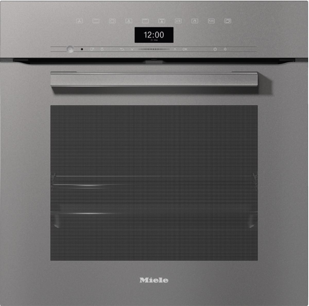 Miele H7464BP Single Oven in Graphite Grey — Miele H7464BP Single Oven in Graphite Grey — Miele H7464BP Single Oven in Graphite Grey — Miele H7464BP Ovens / Range cookers in Graphite Grey — Factual image