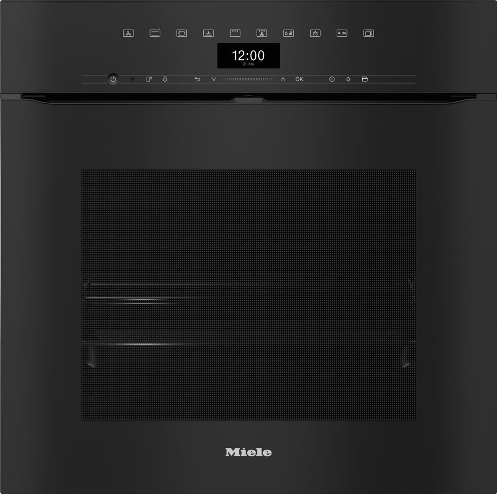 Miele H7464BPX Single Oven in Obsidian Black — Miele H7464BPX Single Oven in Obsidian Black — Miele H7464BPX Single Oven in Obsidian Black — Miele H7464BPX Ovens / Range cookers in Obsidian Black — Factual image