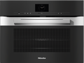Miele H7640BM Combination Microwave Oven in CleanSteel – front view