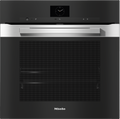 Miele H7660BP Steam Oven in CleanSteel – front view