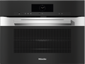 Miele H7840BM Combination Microwave Oven in CleanSteel – front view