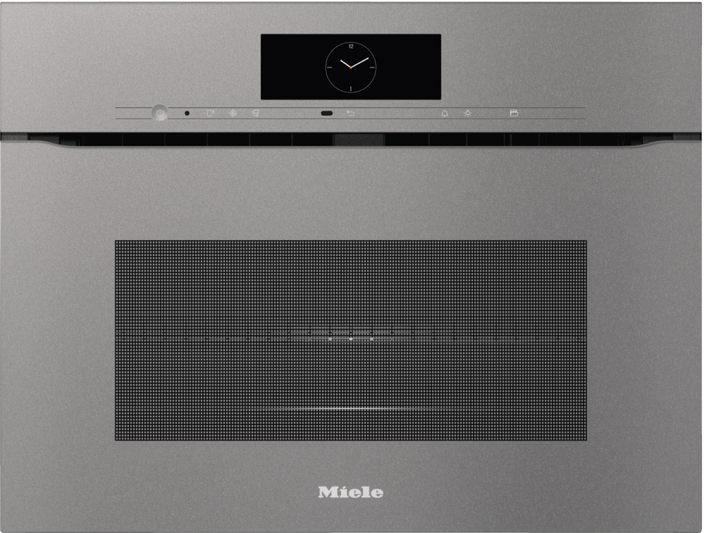 Miele H7840BMX Combination Microwave Oven in Graphite Grey — Miele H7840BMX Combination Microwave Oven in Graphite Grey — Miele H7840BMX Combination Microwave Oven in Graphite Grey — Miele H7840BMX 45cm Microwave Combination Ovens in Graphite Grey — 