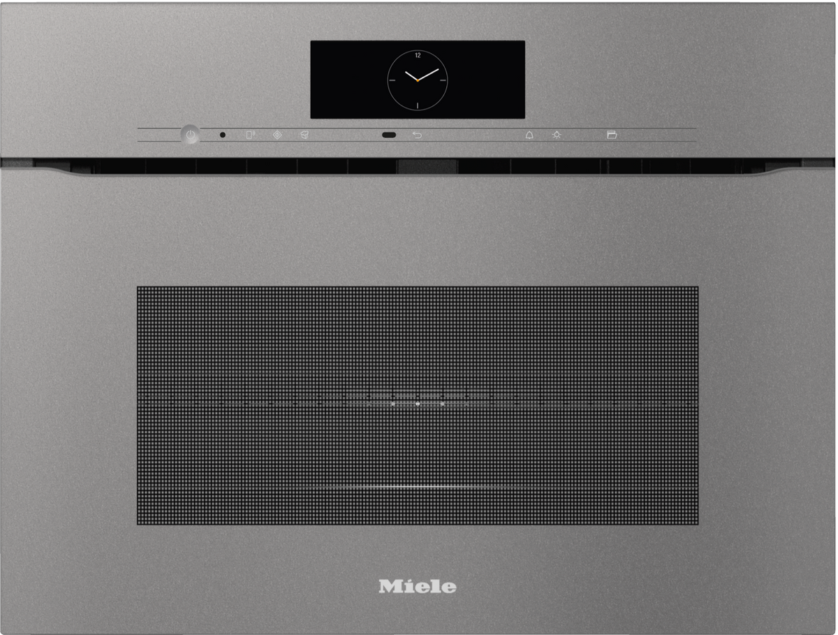Miele H7840BMX Combination Microwave Oven in Graphite Grey — Miele H7840BMX Combination Microwave Oven in Graphite Grey — Miele H7840BMX Combination Microwave Oven in Graphite Grey — Miele H7840BMX 45cm Microwave Combination Ovens in Graphite Grey — 