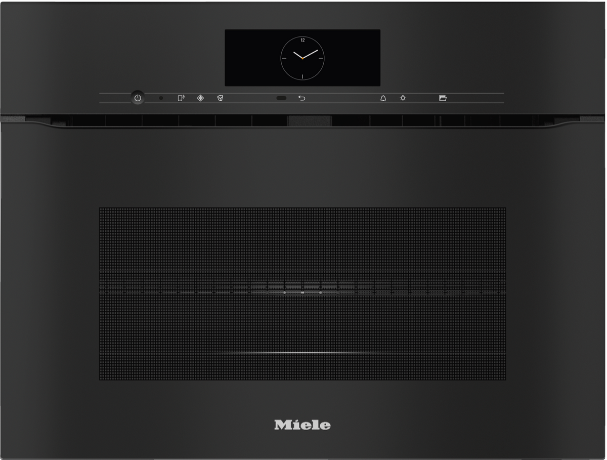 Miele H7840BMX Combination Microwave Oven in Obsidian Black — Miele H7840BMX Combination Microwave Oven in Obsidian Black — Miele H7840BMX Combination Microwave Oven in Obsidian Black — Miele H7840BMX 45cm Microwave Combination Ovens in Obsidian Blac