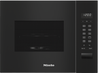 Miele M2224SC Built-in Microwave in Obsidian Black – front view