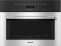 Miele M7140TC Built-in Microwave in CleanSteel – front view