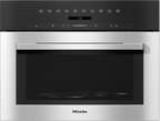 Miele M7140TC Built-in Microwave in CleanSteel – front view
