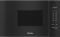 Miele M2234SC Built-in Microwave in Obsidian Black – front view