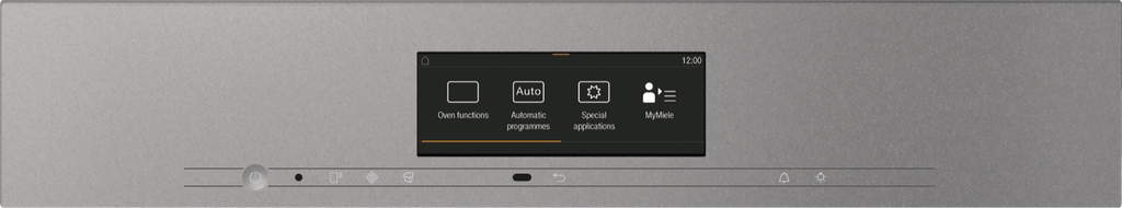 Miele DGM7840 Steam Microwave Oven in Graphite Grey — Miele DGM7840 Steam Microwave Oven in Graphite Grey — Miele DGM7840 Steam Microwave Oven in Graphite Grey — Miele DGM7840 Steam cookers in Graphite Grey — Control panel image