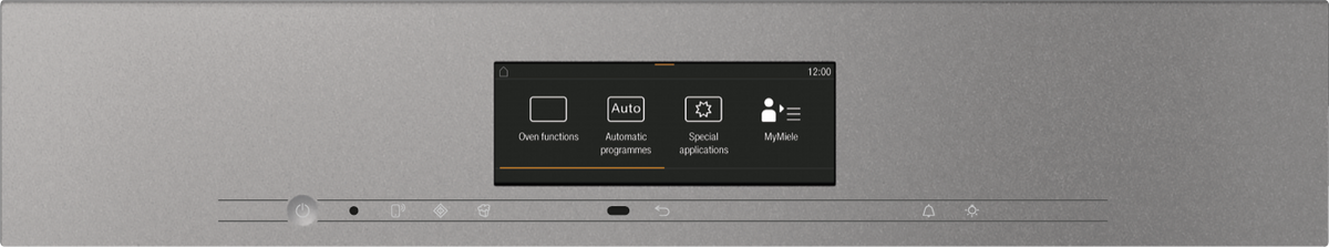 Miele DGM7840 Steam Microwave Oven in Graphite Grey — Miele DGM7840 Steam Microwave Oven in Graphite Grey — Miele DGM7840 Steam Microwave Oven in Graphite Grey — Miele DGM7840 Steam cookers in Graphite Grey — Control panel image