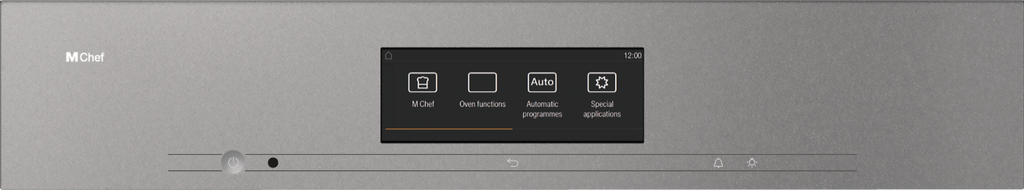 Miele DO7860 Single Oven in Graphite Grey — Miele DO7860 Single Oven in Graphite Grey — Miele DO7860 Single Oven in Graphite Grey — Miele DO7860 60cm Dialog Ovens in Graphite Grey — Control panel image