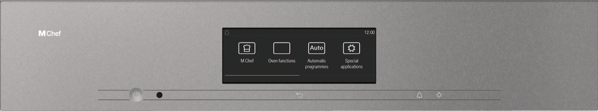 Miele DO7860 Single Oven in Graphite Grey — Miele DO7860 Single Oven in Graphite Grey — Miele DO7860 Single Oven in Graphite Grey — Miele DO7860 60cm Dialog Ovens in Graphite Grey — Control panel image