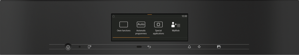 Miele H7860BPX Single Oven in Obsidian Black — Miele H7860BPX Single Oven in Obsidian Black — Miele H7860BPX Single Oven in Obsidian Black — Miele H7860BPX Ovens / Range cookers in Obsidian Black — Product image, Control panel image