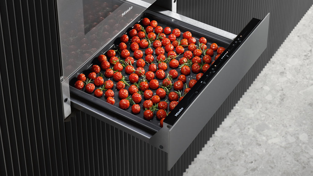 Miele ESW7010 Warming Drawer in Obsidian black matt — Miele ESW7010 Warming Drawer in Obsidian black matt — Miele ESW7010 Warming Drawer in Obsidian black matt — Miele ESW7010 Drawers in Obsidian black matt — Product image, Sales advisor image, In-si