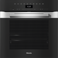 Miele DGC7450 Steam Microwave Oven in CleanSteel – front view