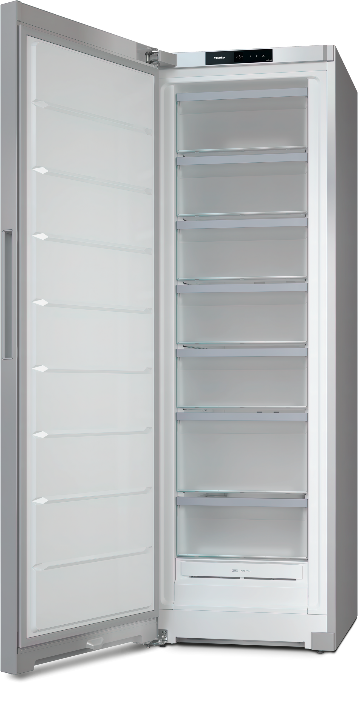 Miele FNS4382 D Freezer in el (silver) — Miele FNS4382 D Freezer in el (silver) — Miele FNS4382 D Freezer in el (silver) — Miele FNS4382 D Refrigeration in el (silver) — Factual image