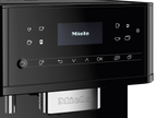 Miele CM6160 Freestanding Coffee Machine in Obsidian black — Miele CM6160 Freestanding Coffee Machine in Obsidian black — Miele CM6160 Freestanding Coffee Machine in Obsidian black — Miele CM6160 Beverage preparation in Obsidian black — Detailed imag