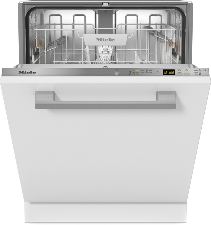 Miele G5651 Vi Integrated Dishwasher in Stainless Steel. – front view