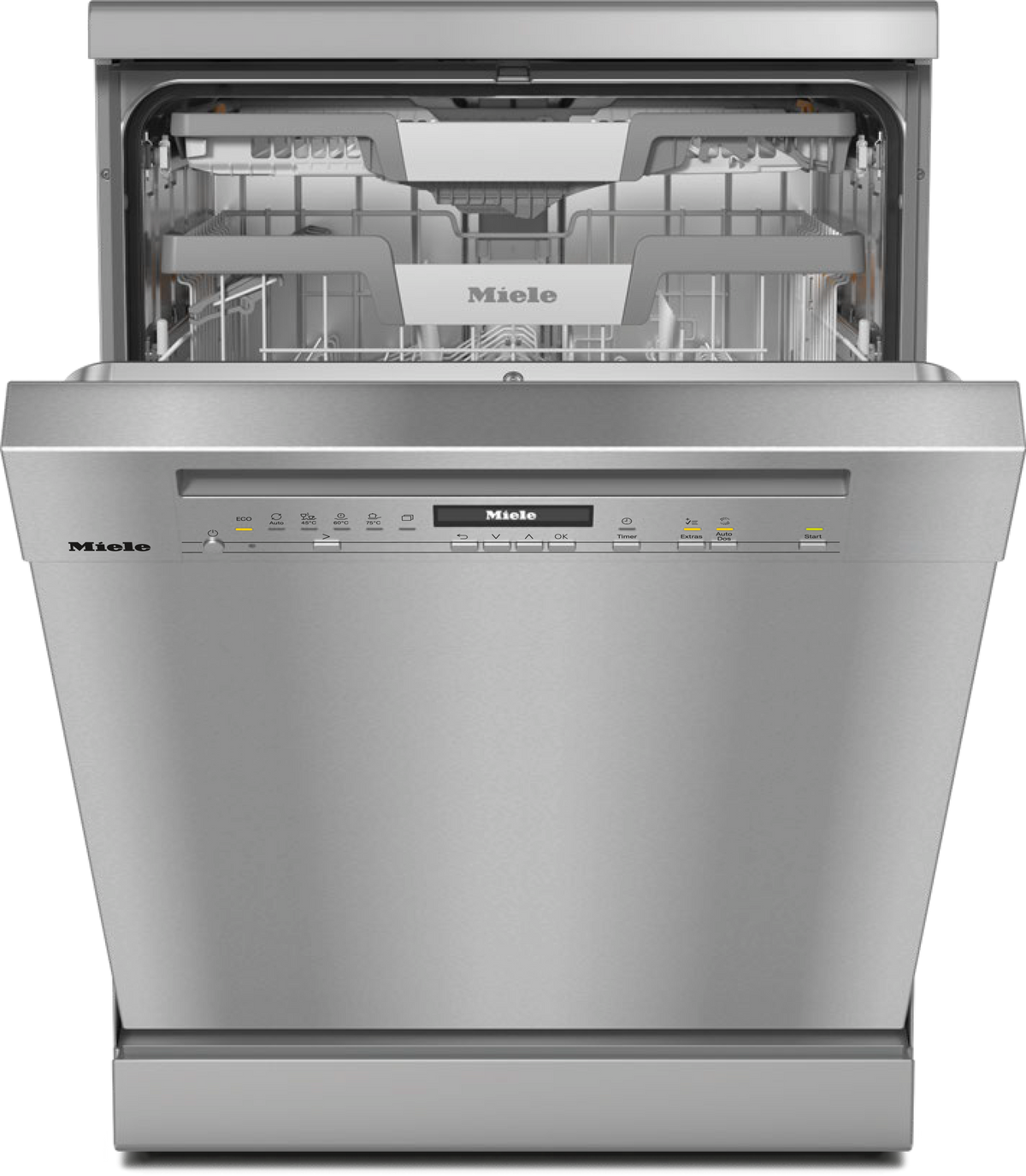 Miele G7040 SC Freestanding Dishwasher in CleanSteel — Miele G7040 SC Freestanding Dishwasher in CleanSteel — Miele G7040 SC Freestanding Dishwasher in CleanSteel — Miele G7040 SC Dishwashers in CleanSteel — Factual image