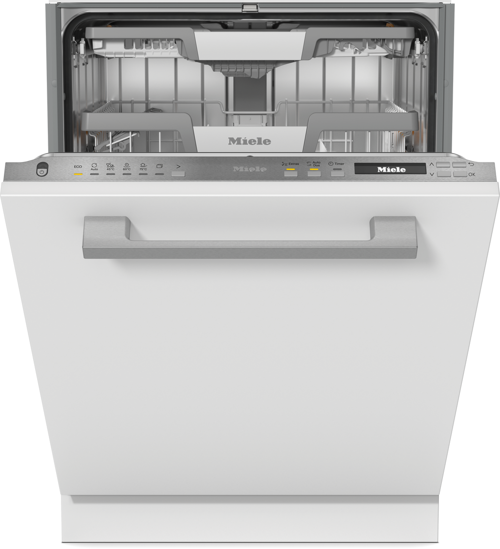 Miele G7085 SCVi XXL Integrated Dishwasher in Stainless Steel. – front view