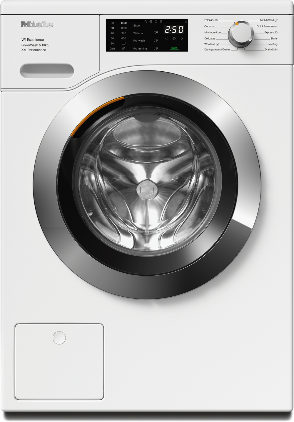 Miele WEK365 WCS Freestanding Washing Machine in Lotus White - Chrome Door — Miele WEK365 WCS Freestanding Washing Machine in Lotus White - Chrome Door — Miele WEK365 WCS Freestanding Washing Machine in Lotus White - Chrome Door — Miele WEK365 WCS Fr
