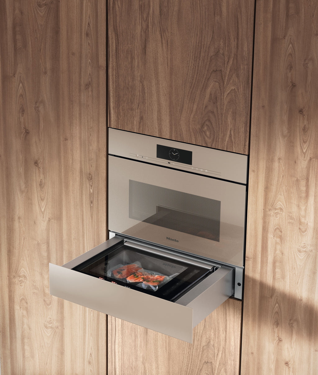 Miele EVS7010 Vacuum Sealer Drawer in Pearl beige — Miele EVS7010 Vacuum Sealer Drawer in Pearl beige — Miele EVS7010 Vacuum Sealer Drawer in Pearl beige — Miele EVS7010 Drawers in Pearl beige — Detailed image