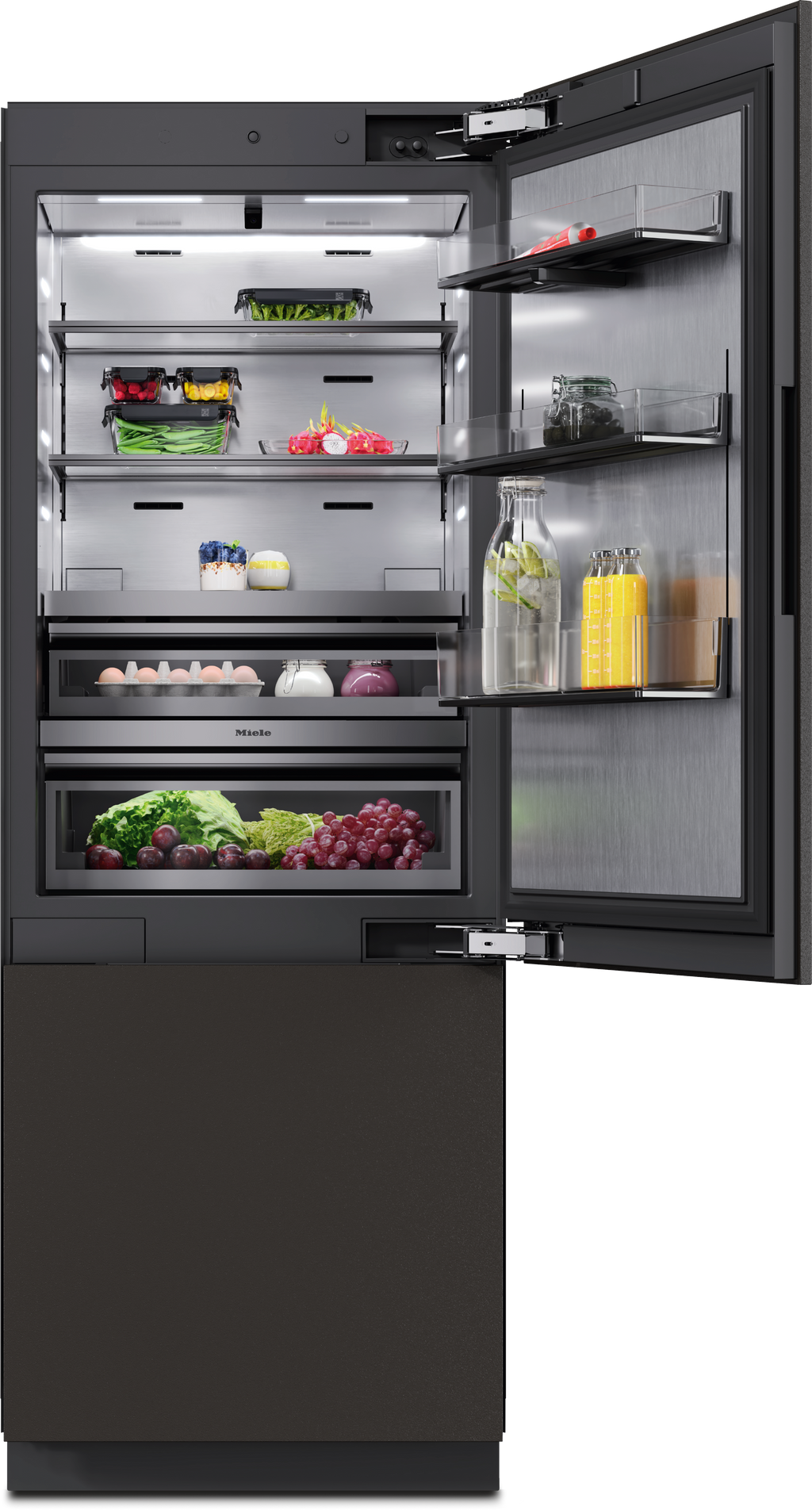 Miele KFMC3834 R Fridge Freezer — Miele KFMC3834 R Fridge Freezer — Miele KFMC3834 R Fridge Freezer — Miele MasterCool fridge-freezer Diamond KFMC 3834 R — Factual image