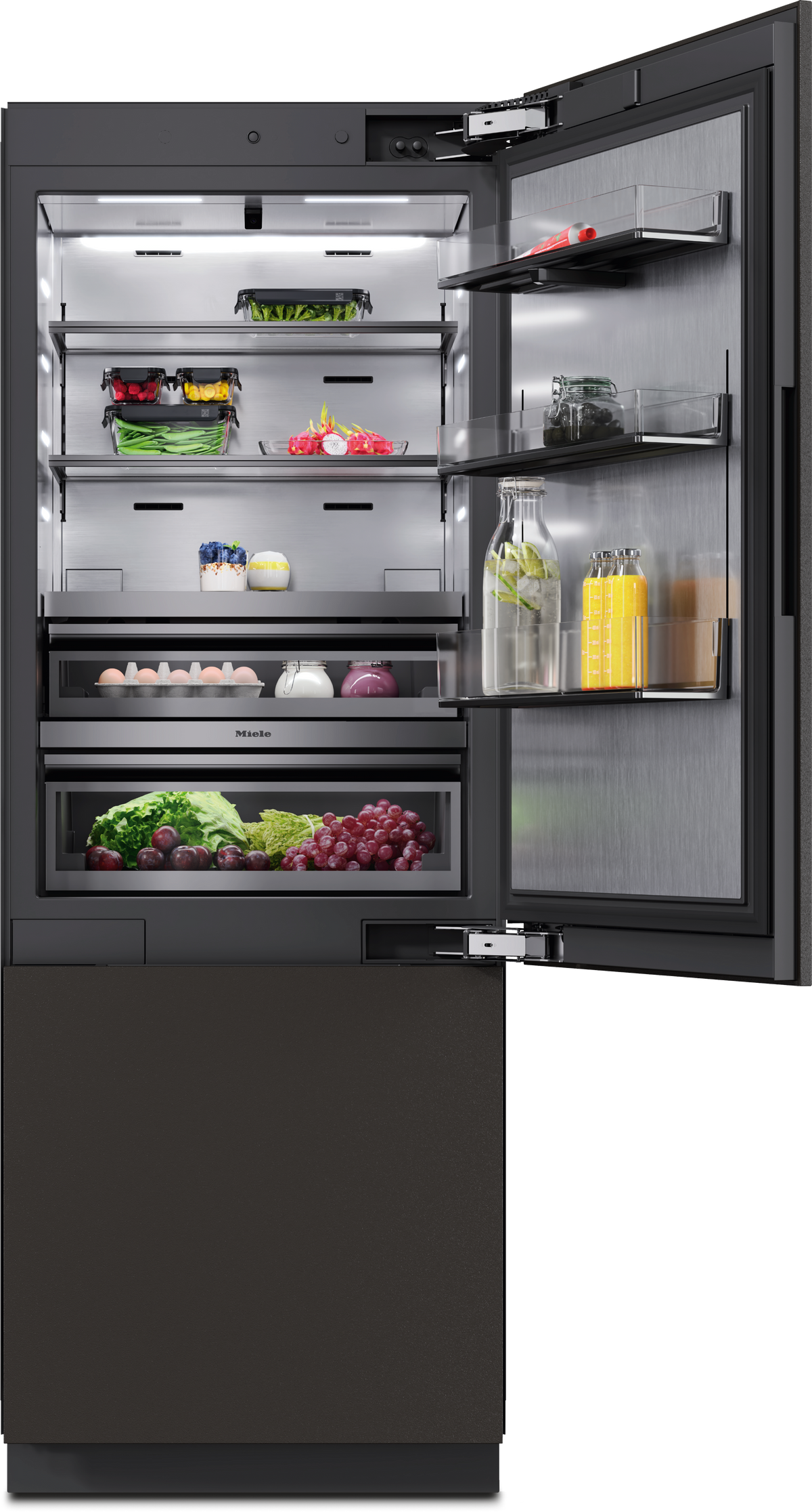 Miele KFMC3834 R Fridge Freezer — Miele KFMC3834 R Fridge Freezer — Miele KFMC3834 R Fridge Freezer — Miele MasterCool fridge-freezer Diamond KFMC 3834 R — Factual image