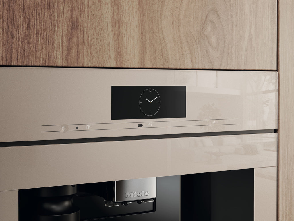 Miele CVA7845 Built-in Coffee Machine in Pearl beige — Miele CVA7845 Built-in Coffee Machine in Pearl beige — Miele CVA7845 Built-in Coffee Machine in Pearl beige — Miele CVA7845 Beverage preparation in Pearl beige — Control panel image