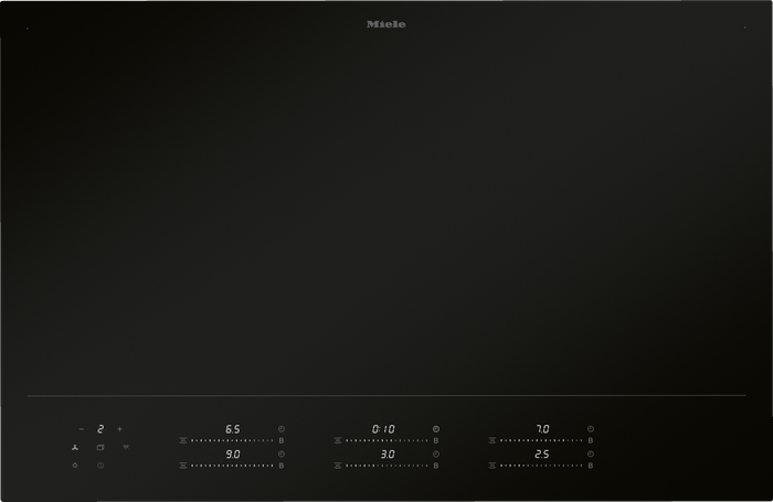 Miele KM8685-2 FL MattFinish Induction Hob in Frameless – front view
