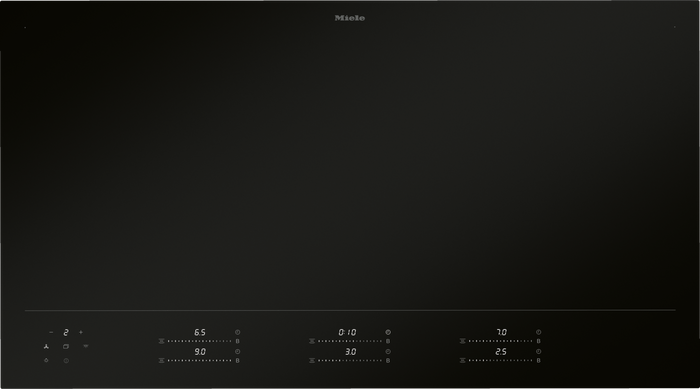 Miele KM8695-2 FL MattFinish Induction Hob in Frameless – front view