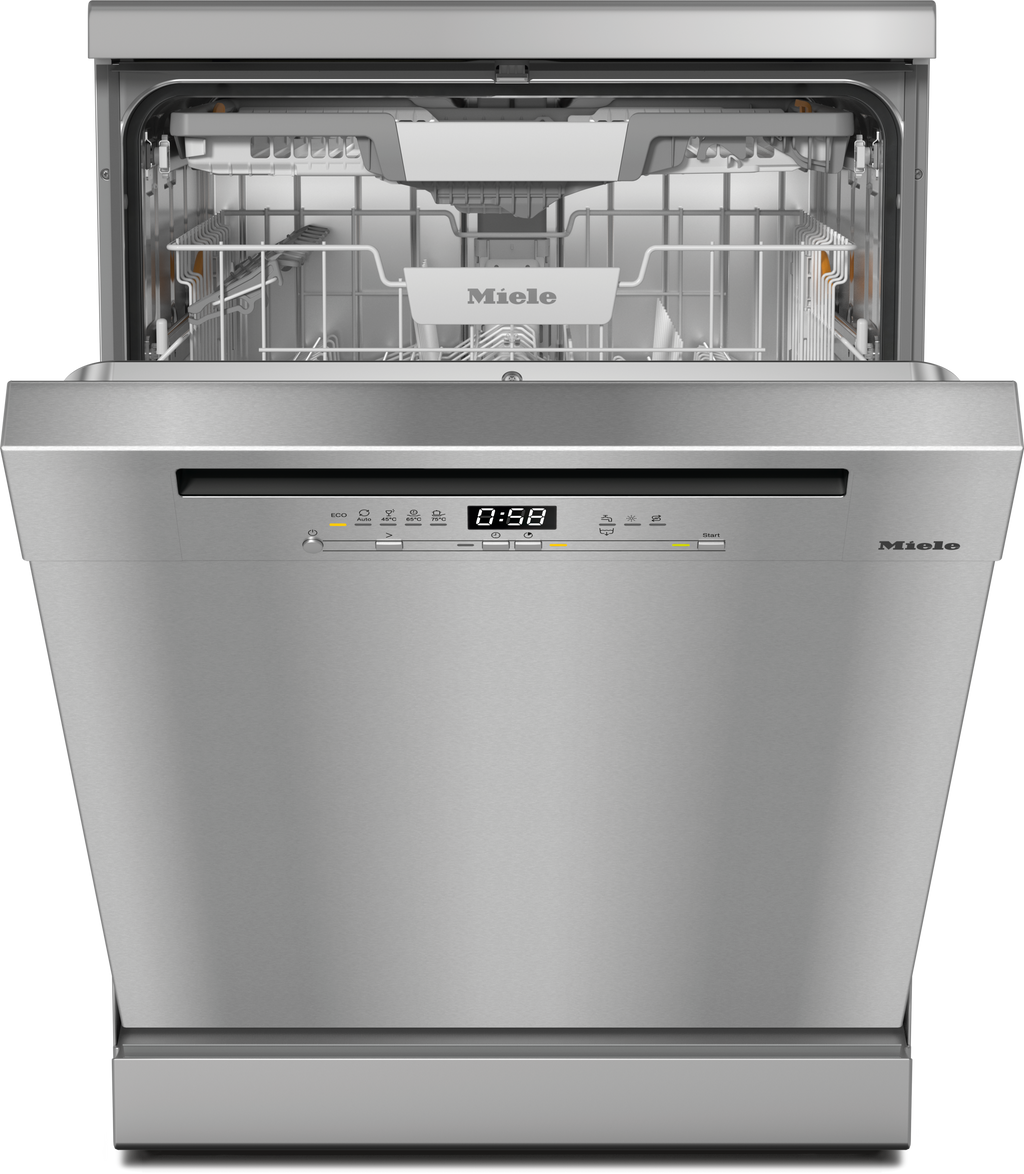 Miele G5811 SC Freestanding Dishwasher in CleanSteel — Miele G5811 SC Freestanding Dishwasher in CleanSteel — Miele G5811 SC Freestanding Dishwasher in CleanSteel — Miele G5811 SC Dishwashers in CleanSteel — Factual image