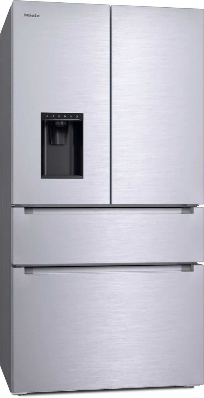 Miele KFFD 6765 EDT/CS Fridge Freezer in Cleansteel – front view