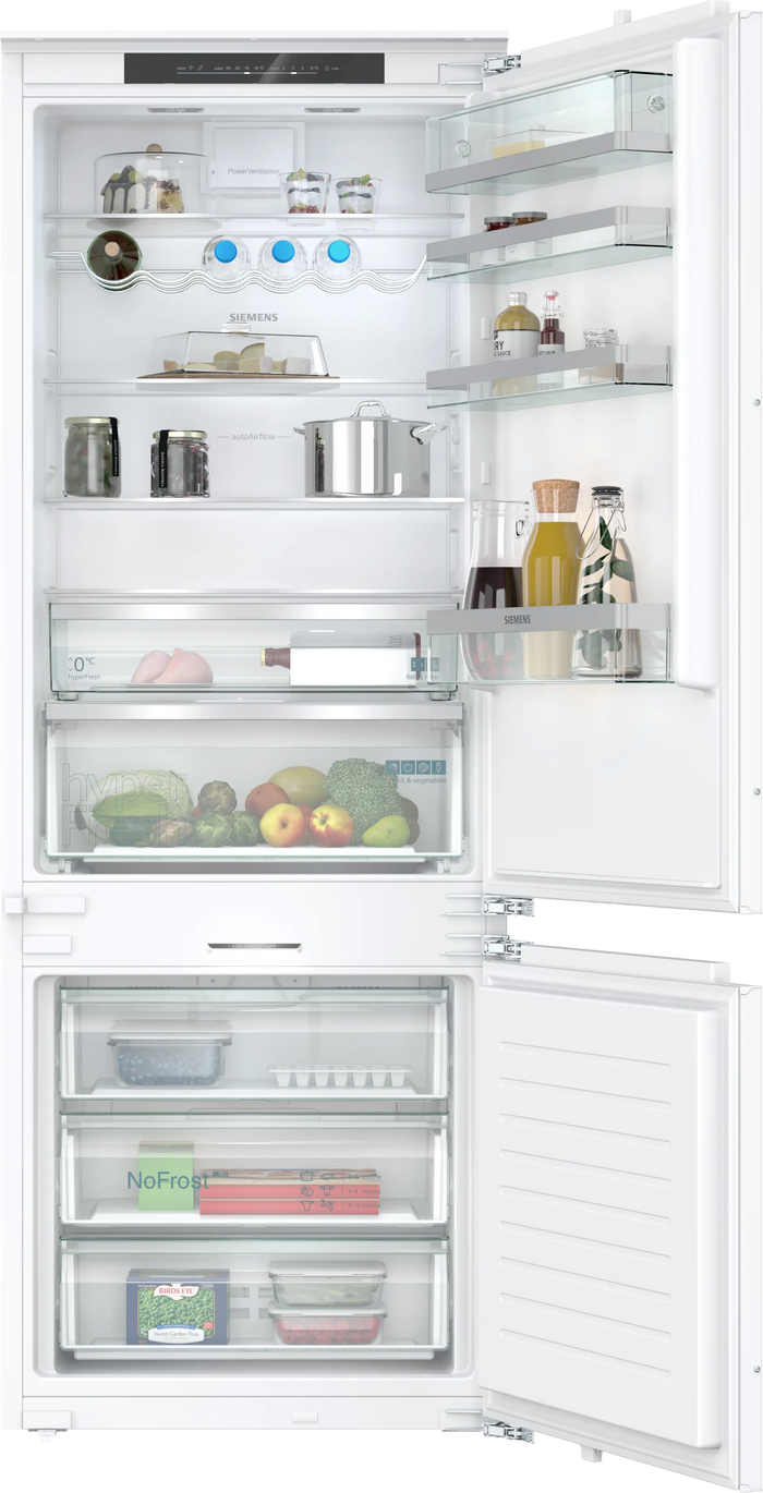 iQ500 Built-in fridge-freezer with freezer at bottom 193.5 x 70.8 cm soft close flat hinge KB96NADD1