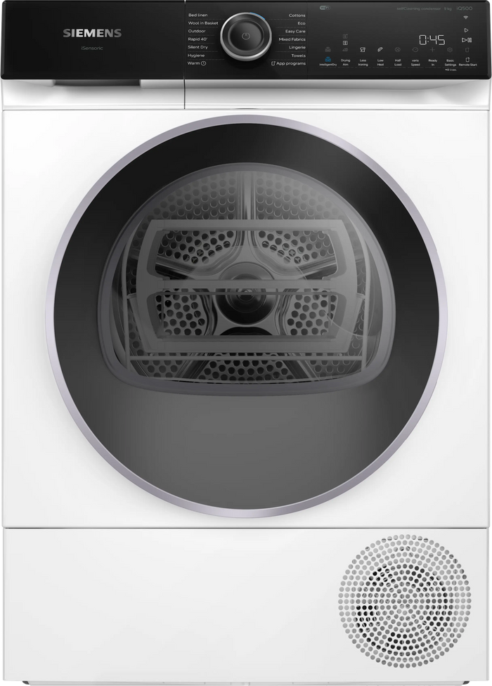 iQ500 Heat pump tumble dryer 9 kg WQ46H2D9IE